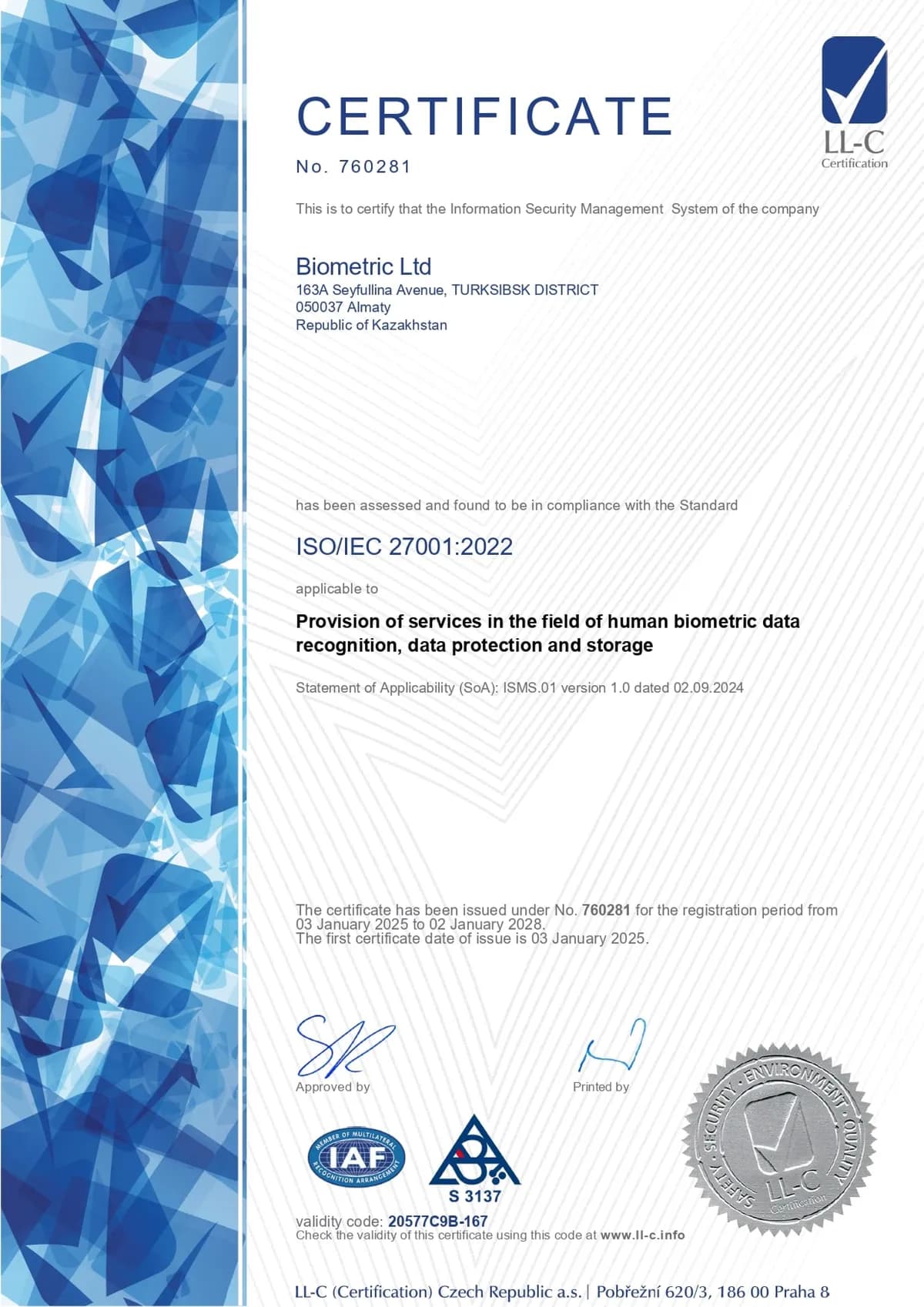 ISO/IEC 27001:2022