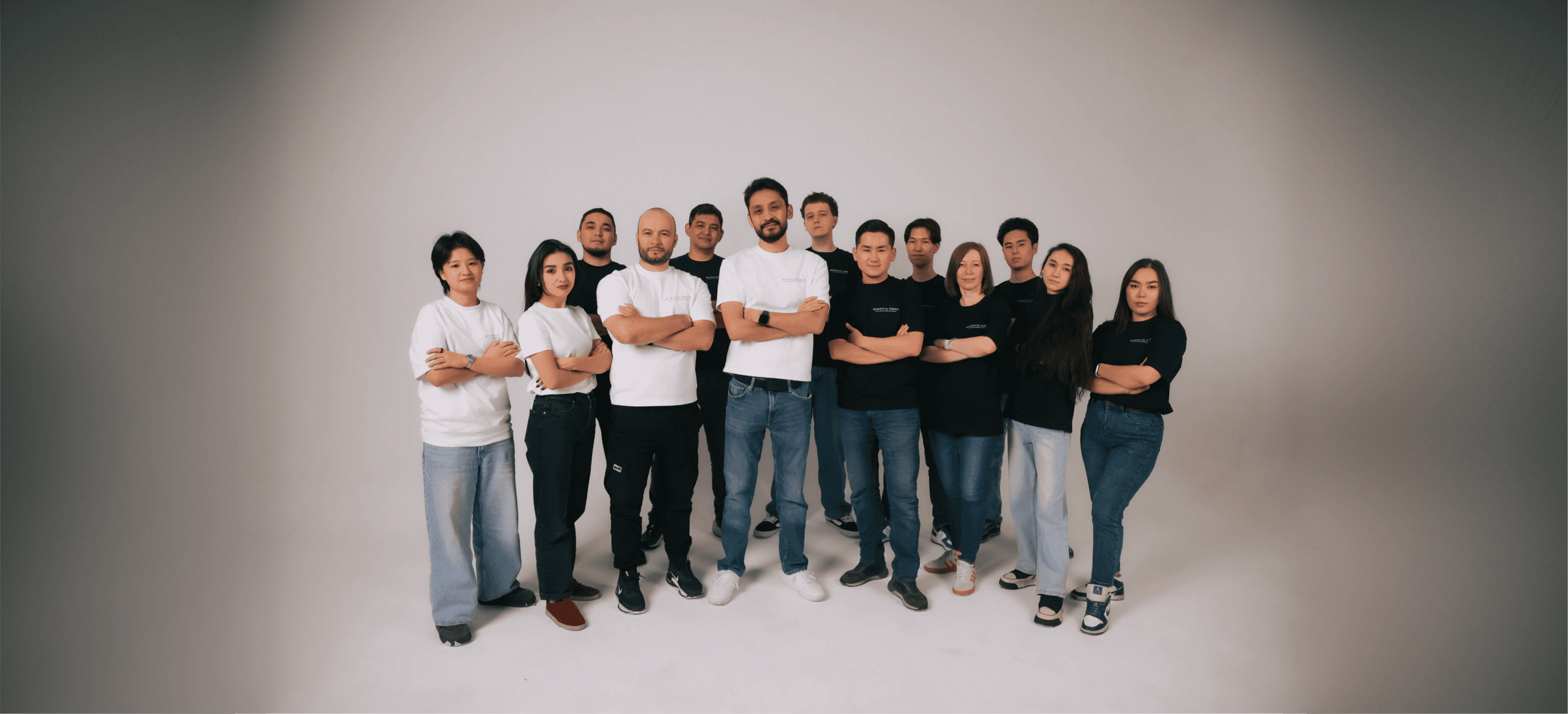The Biometric team standing together in the studio